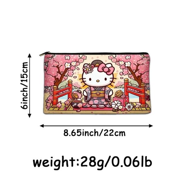 Sanrio Hello Kitty Multi-Functional Large Capacity Makeup Bag 8.5 " NWOT SANRIO - Picture 2 of 3